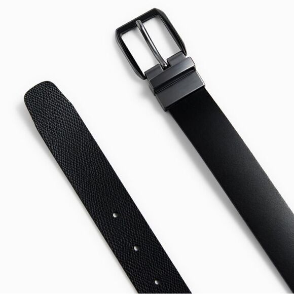 NWT Zara Reversible Men’s Leather Belt - Picture 7 of 9